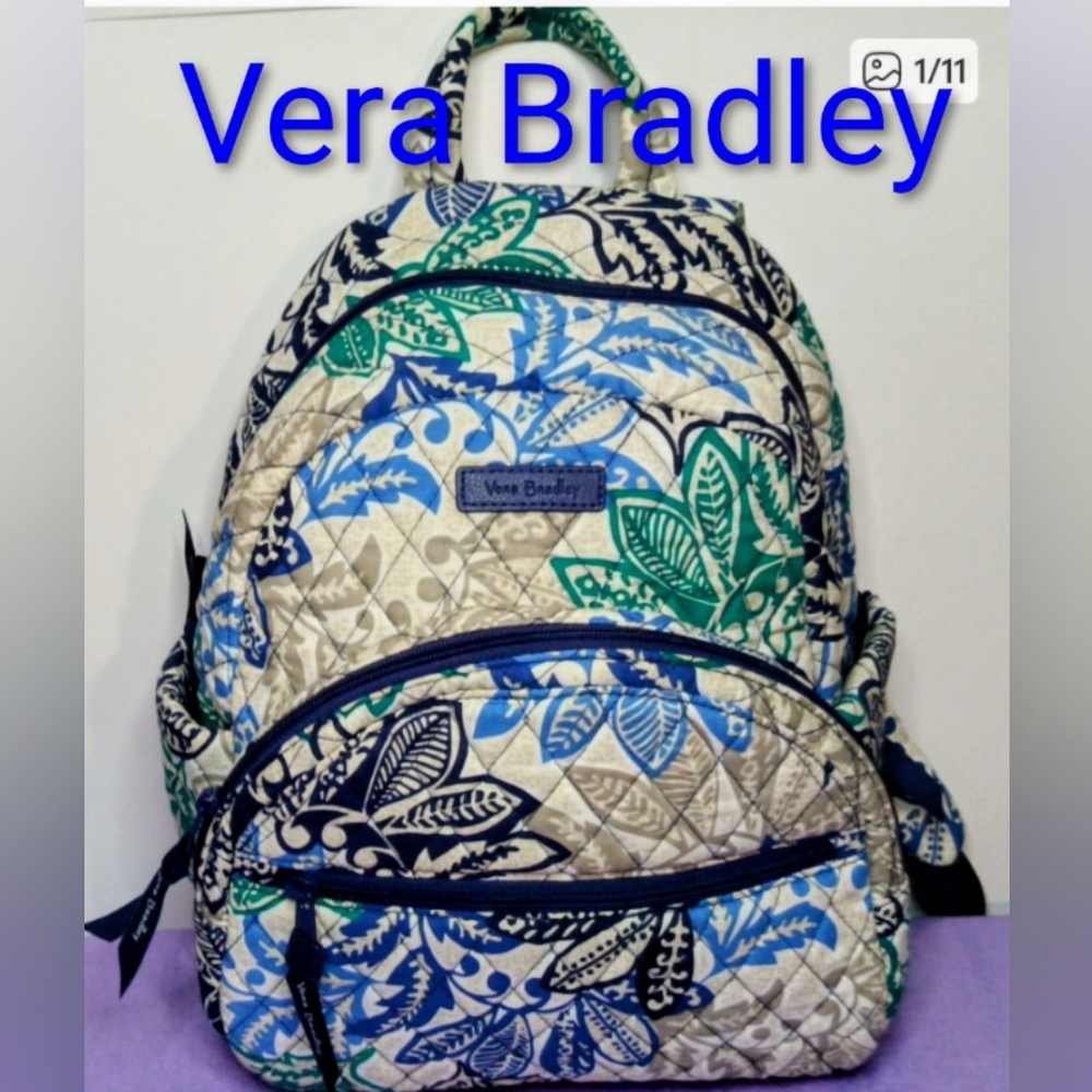 Vera Bradley Quilted Floral Print Backpack